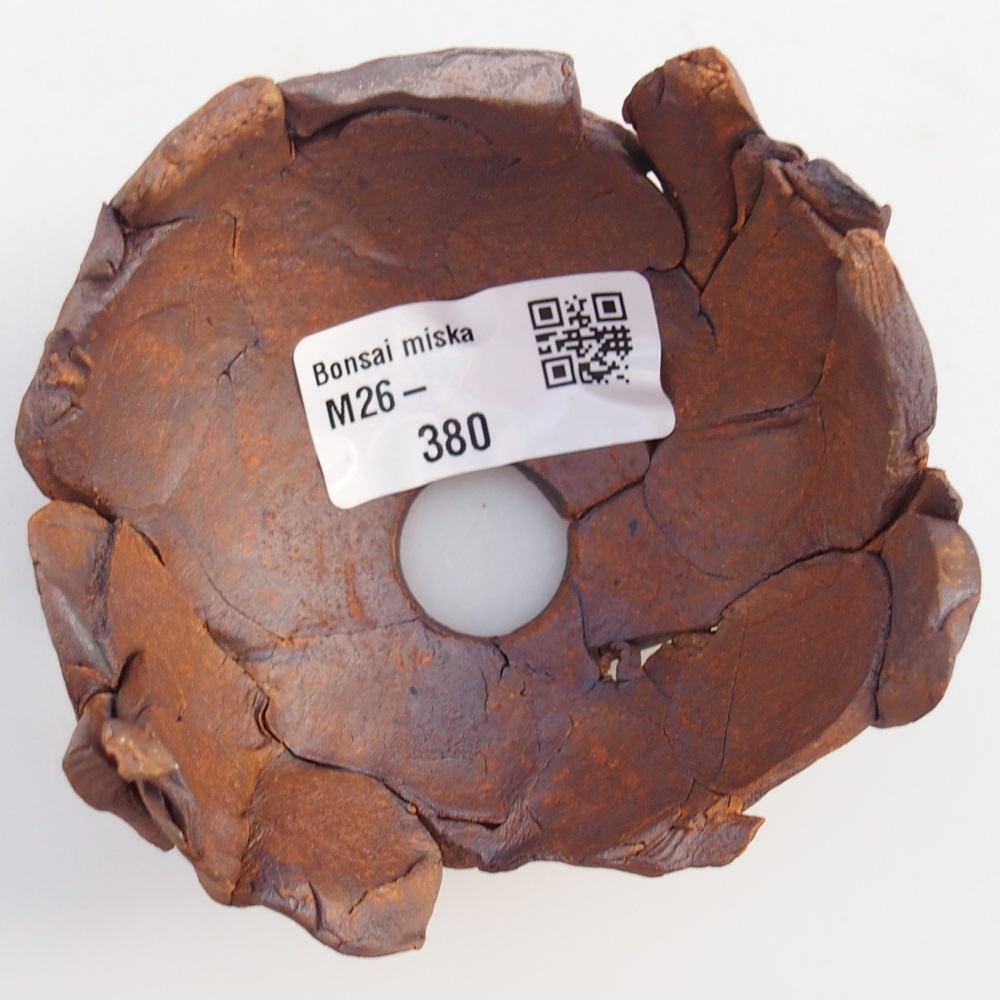 Keramická mušľa 8,5 x 8,5 x 5,5 cm , farba hnedá