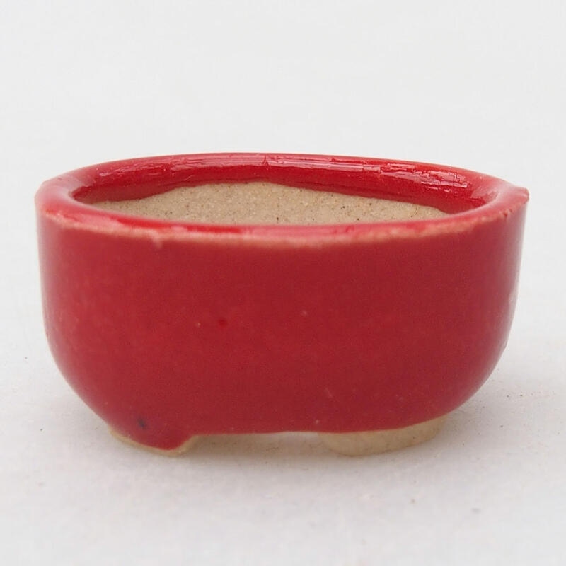 Mini bonsai miska 2,5 x 2 x 1 cm, farba červená