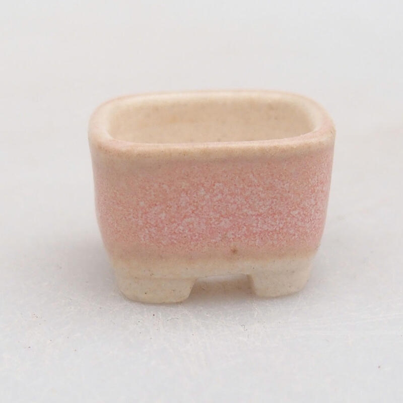 Mini bonsai miska 2 x 2 x 1,5 cm, farba ružová