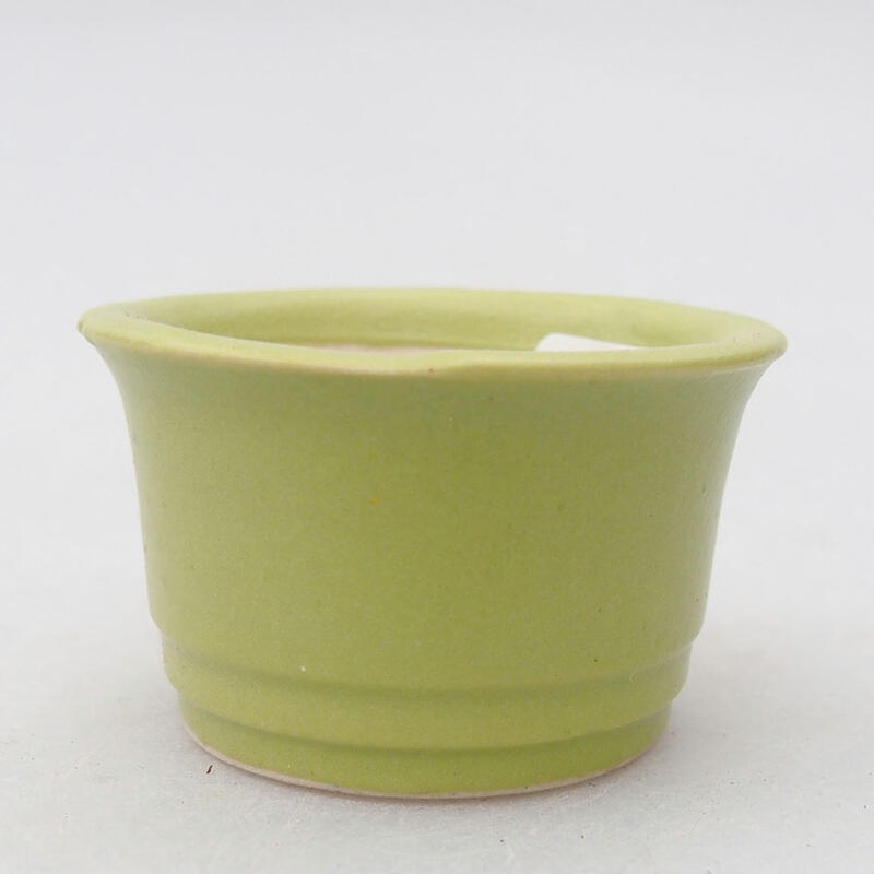 Mini bonsai miska 3,5 x 3,5 x 2 cm, farba zelená