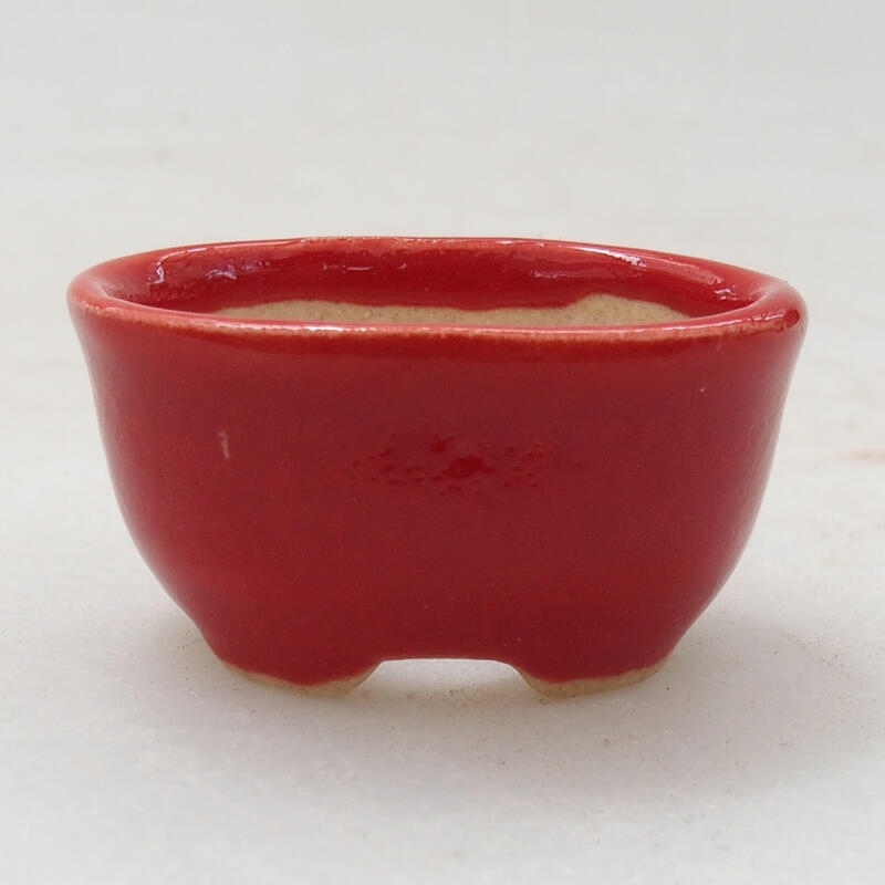 Mini bonsai miska 3 x 2,5 x 1,5 cm, farba červená