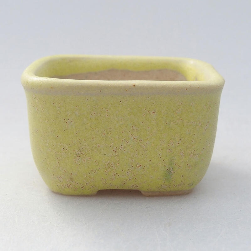 Mini bonsai miska 4 x 3,5 x 2 cm, farba žltá