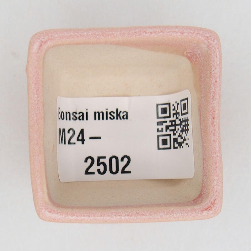 Mini bonsai miska 4 x 4 x 2,5 cm, farba ružová