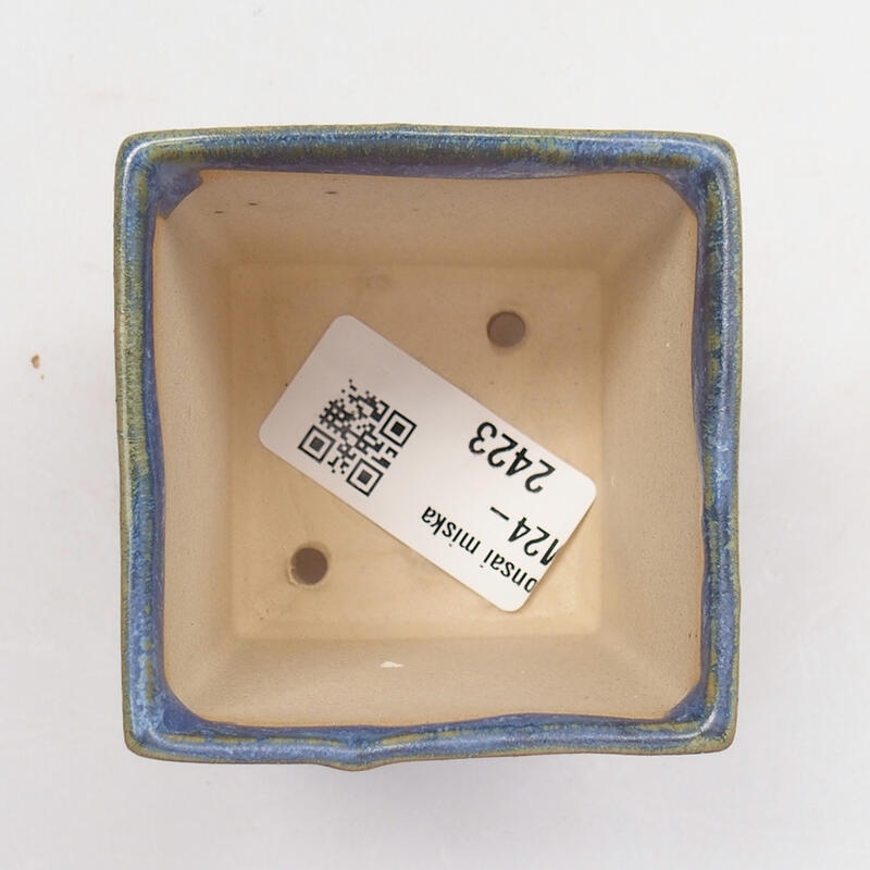 Mini bonsai miska 5,5 x 5,5 x 6,5 cm, farba modrá