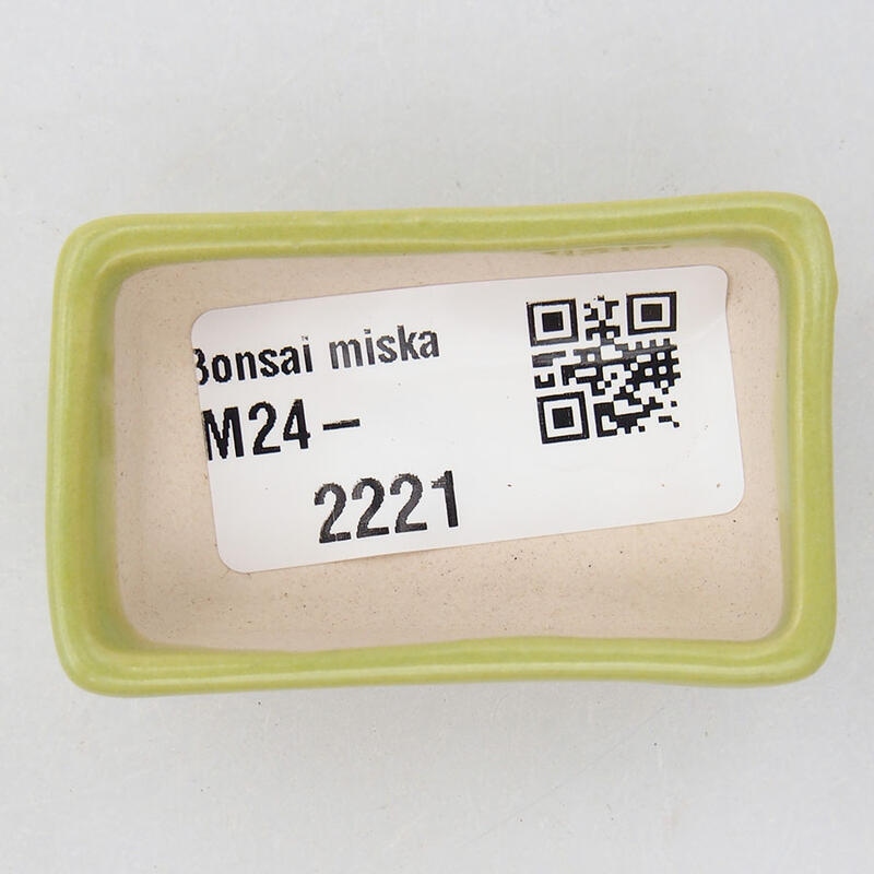Mini bonsai miska 5 x 3 x 1,5 cm, farba zelená