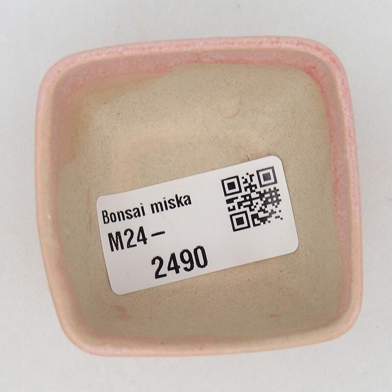 Mini bonsai miska 5 x 5 x 3 cm, farba ružová