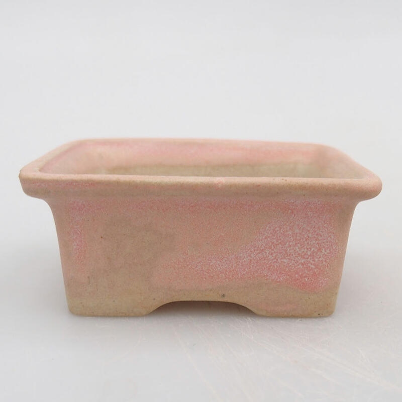 Mini bonsai miska 6 x 4,5 x 2,5 cm, farba ružová