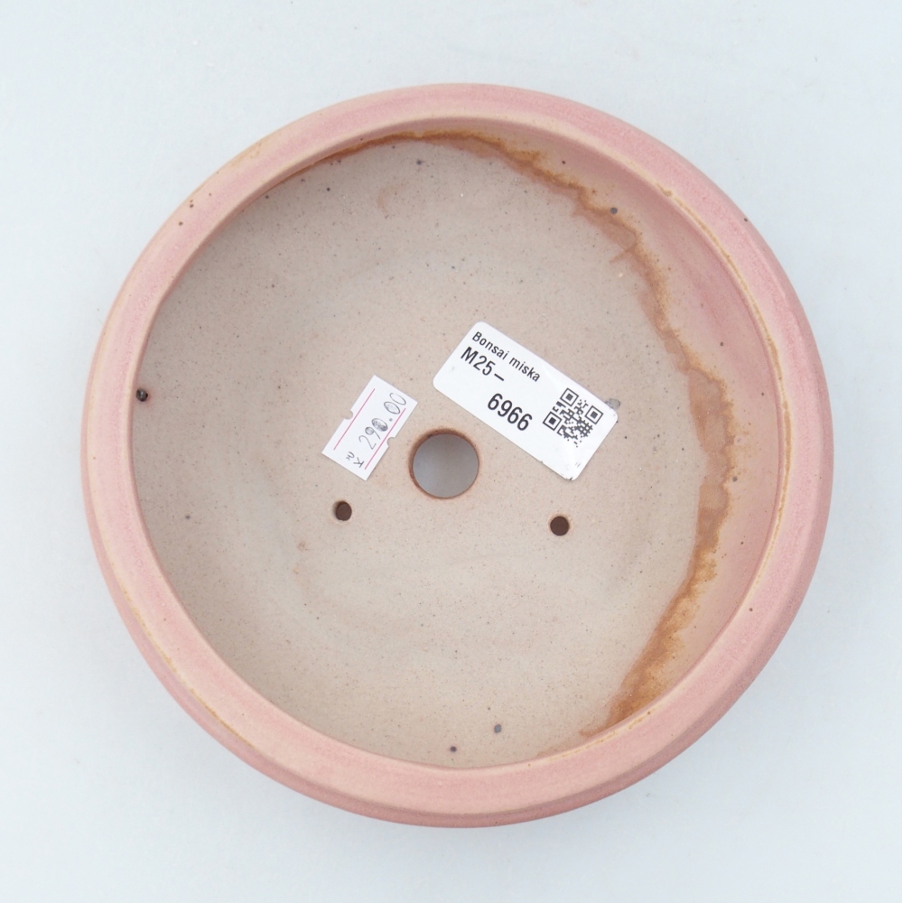 Keramická miska na bonsaje 15 x 15 x 5 cm, ružová