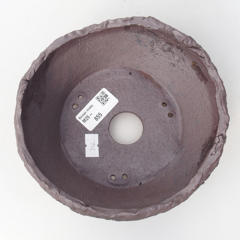 Keramická miska na bonsaje 18 x 17 x 6 cm, farba kovu