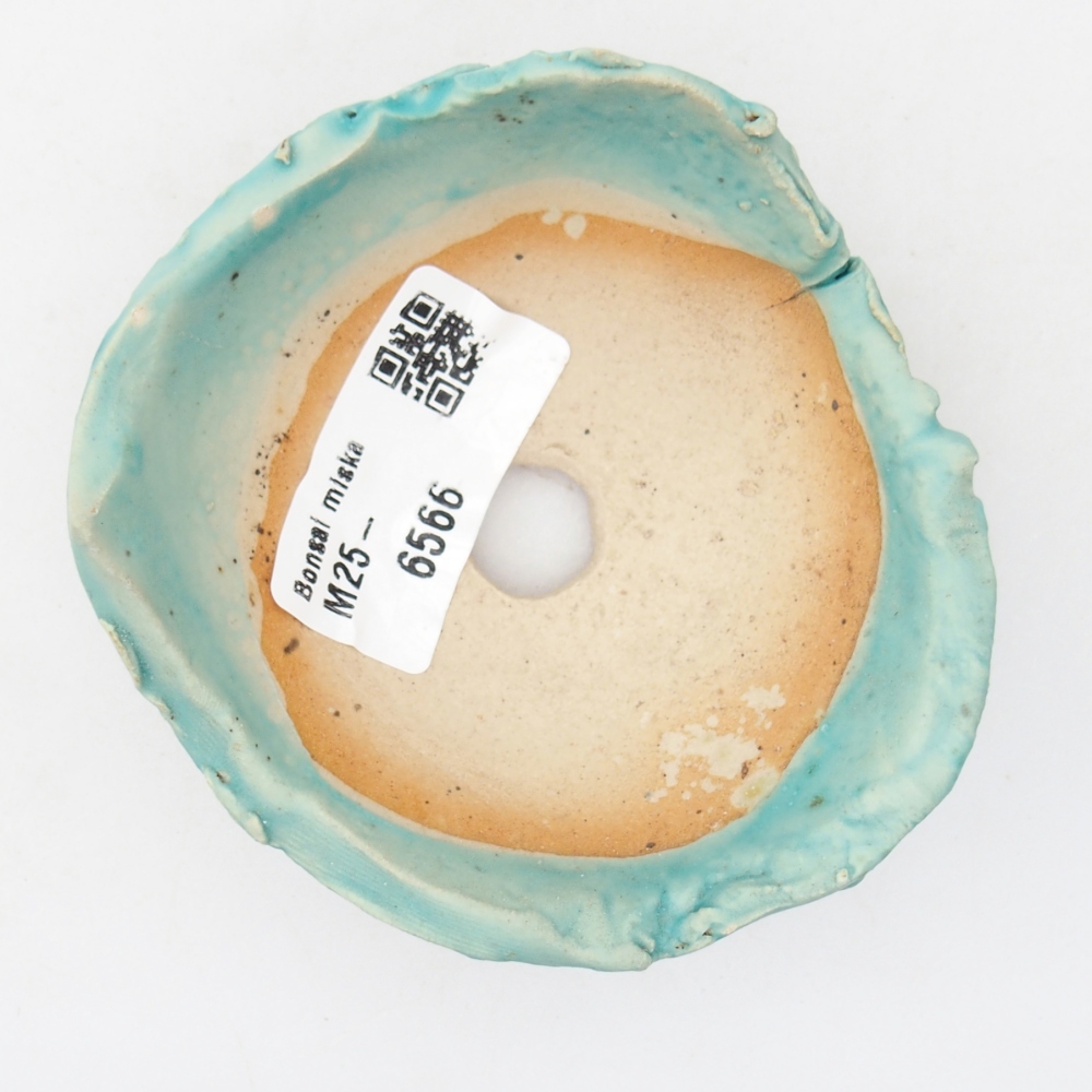 Keramická mušľa 8,5 x 8 x 4 cm, farba modrá