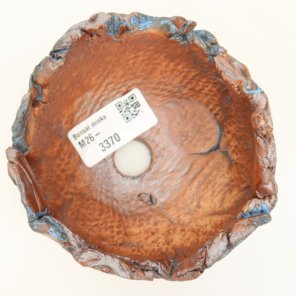 Keramická škrupina 10,5 x 10 x 7,5 cm, farba: modrá