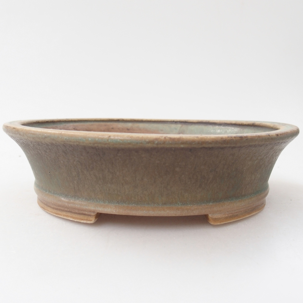 Keramická bonsajová miska 17,5 x 16 x 4,5 cm, farebná zalievaná