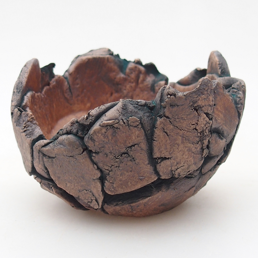 Keramická mušľa 9 x 8,5 x 6 cm , farba zelená