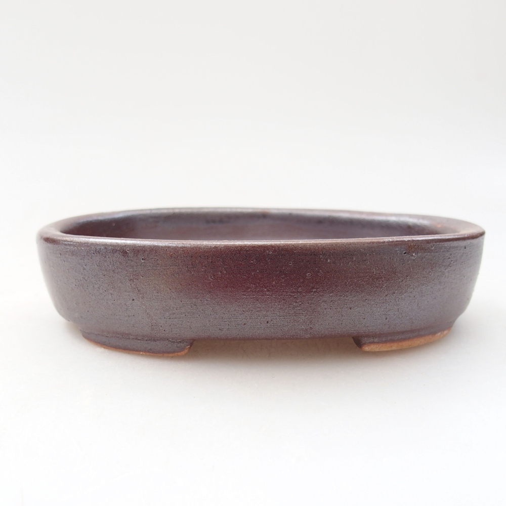 Keramická bonsai miska 11,5 x 9 x 2,5 cm, farba hnědá