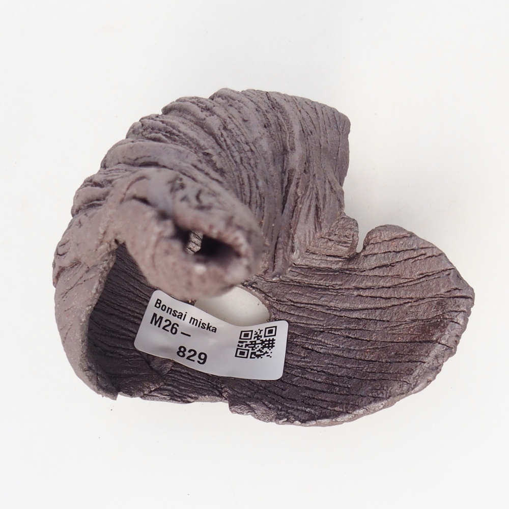 Keramická mušľa 8 x 9 x 14 cm , kovová farba