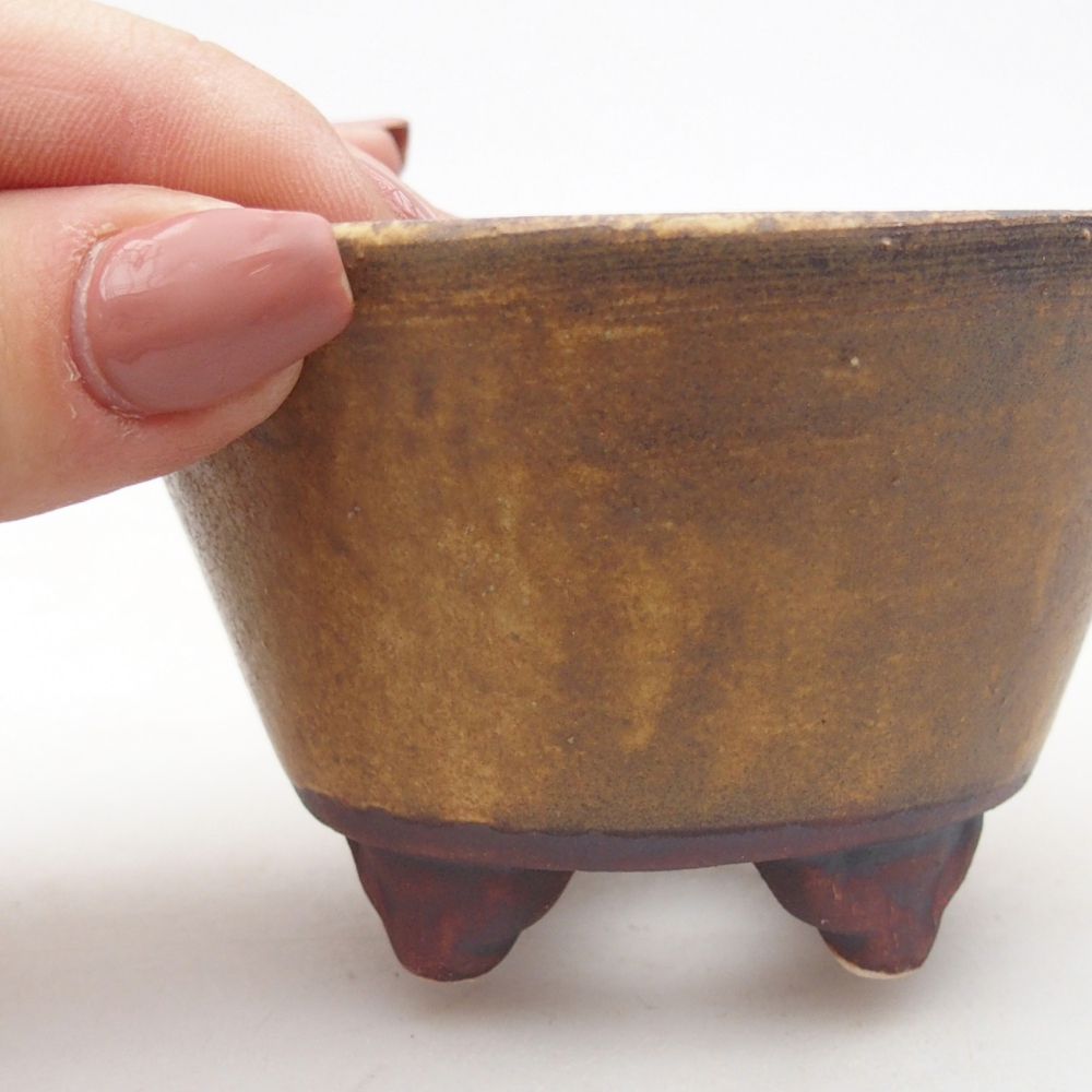 Keramická miska na bonsaje 8,5 x 8,5 x 5 cm, zelená