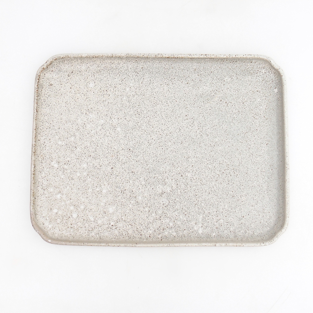 Keramický tanier H20 - 26,5 x 20 x 1,5 cm - zelený