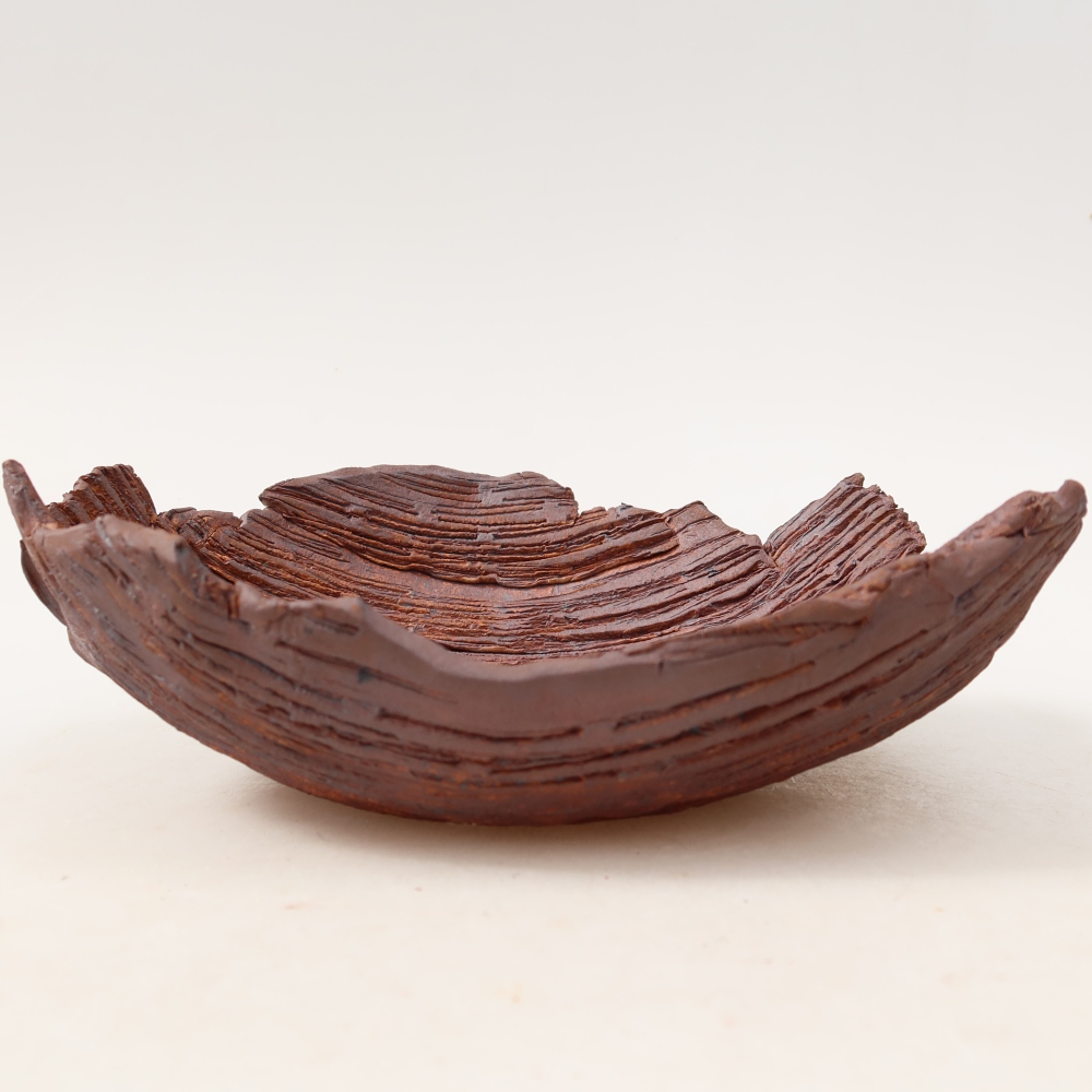 Keramická škrupina  20 x 16 x 7 cm, farba hnedá