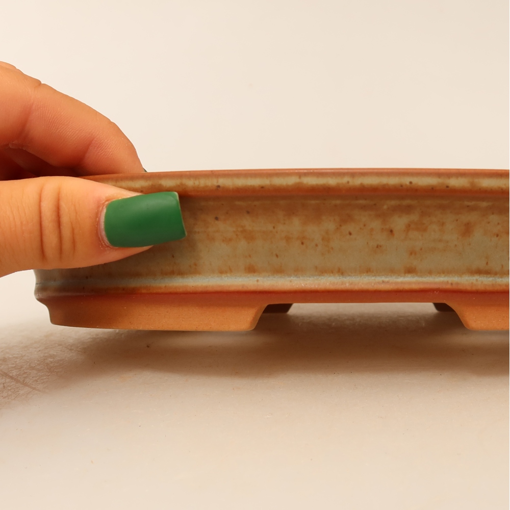 Keramická miska  21 x 14,5 x 3,5 cm, farba béžová