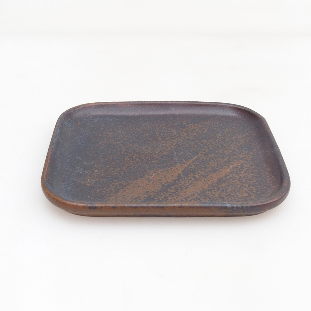Keramická miska H38 - 12,5 x 10,5 x 1 cm - hnedá