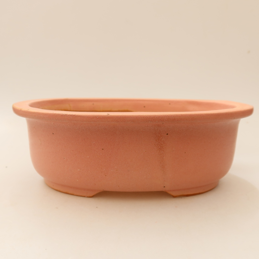 Keramická miska na bonsaje 23 x 19 x 8 cm, farba ružová