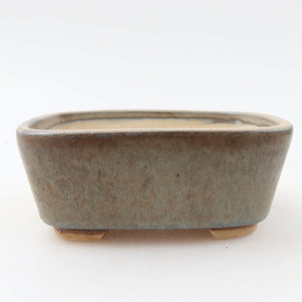 Keramická miska na bonsaje 10 x 8,5 x 4 cm, farba modrá