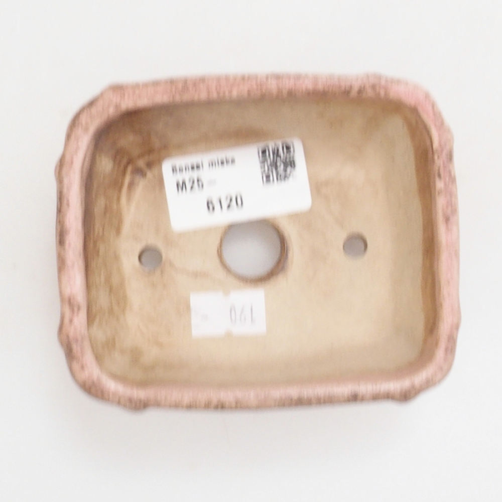 Keramická bonsai miska 10 x 8,5 x 4,5 cm, farba ružová