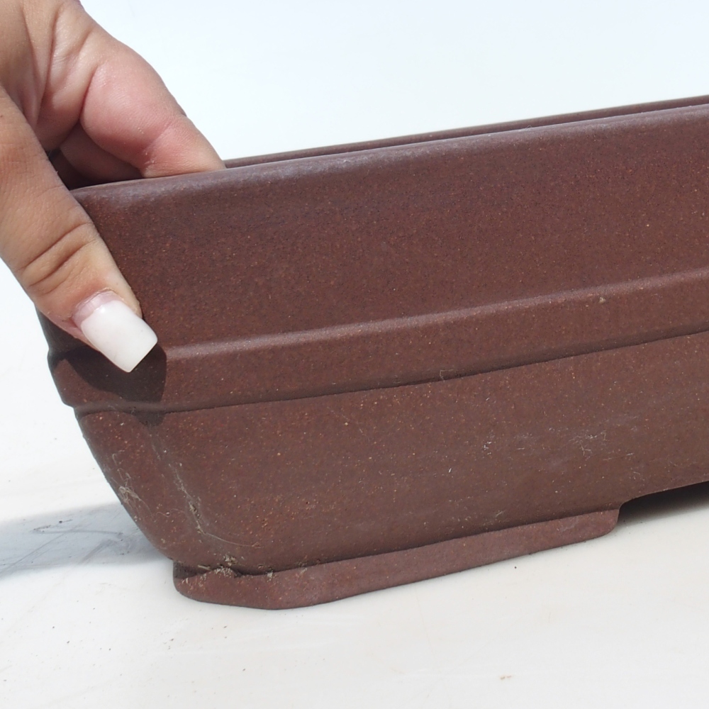 Miska na bonsaj 41,5 x 32 x 10,5 cm breza hnedá