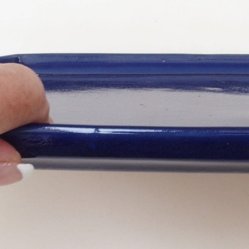 Keramický tanier H07 – 28 x 19 x 1,5 cm – modrý