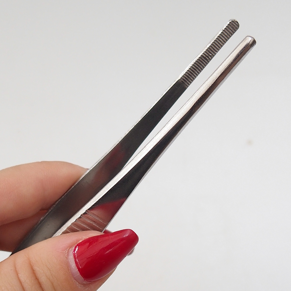 Špachtľa a pinzeta 22 cm - nerezová oceľ