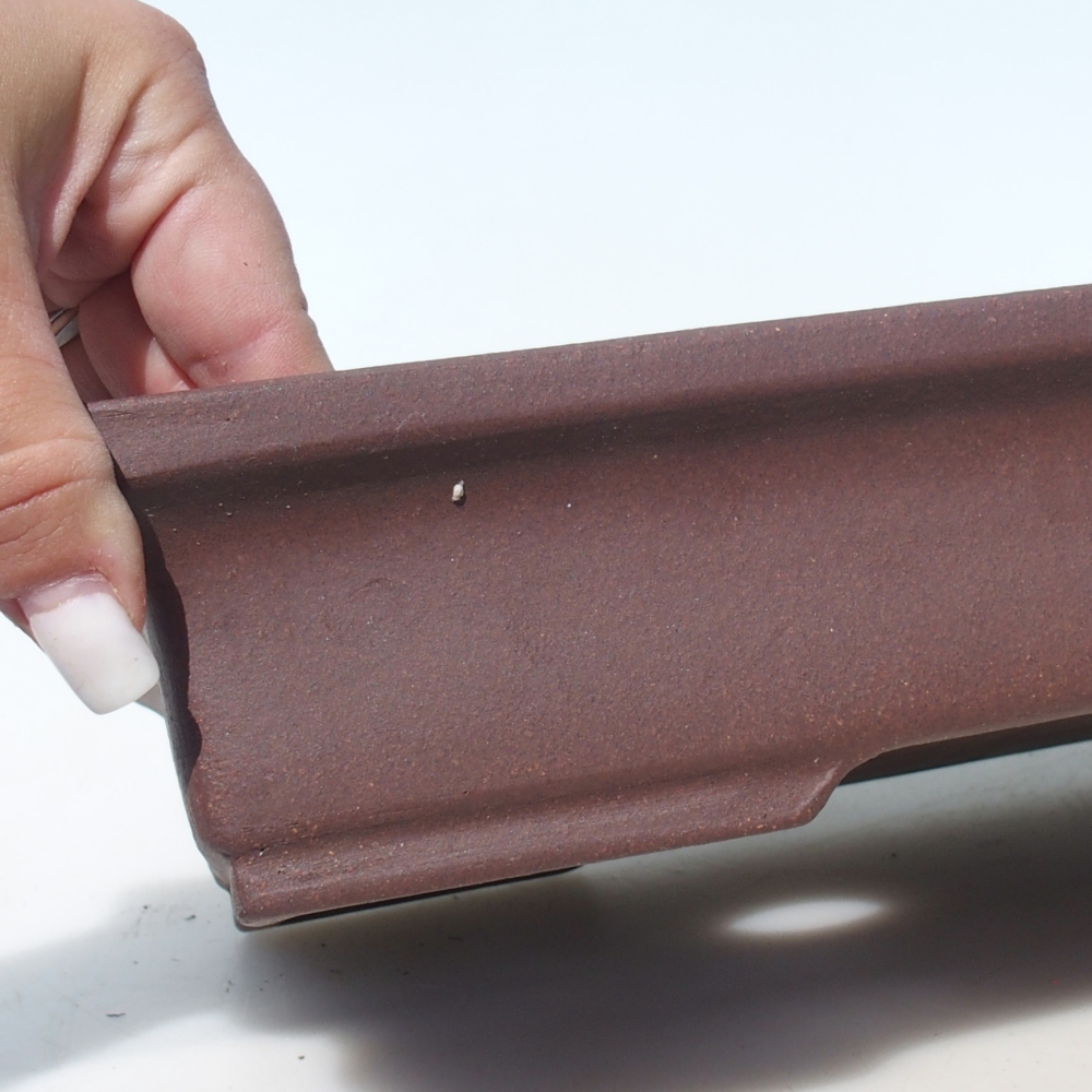 Bonsajová miska 36,5 x 24 x 6,5 cm breza hnedá