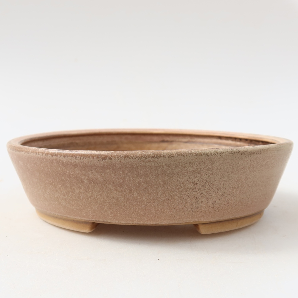 Keramická miska na bonsai 15 x 14 x 4 cm, farba ružová