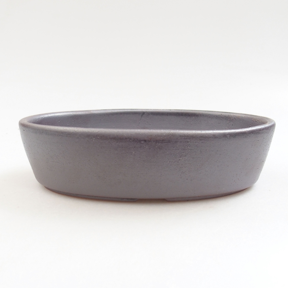 Keramická bonsai miska 16,5 x 11,5 x 4 cm, farba kovová