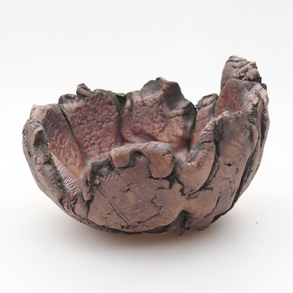 Keramická mušľa 8,5 x 6 x 6,5 cm , farba zelená