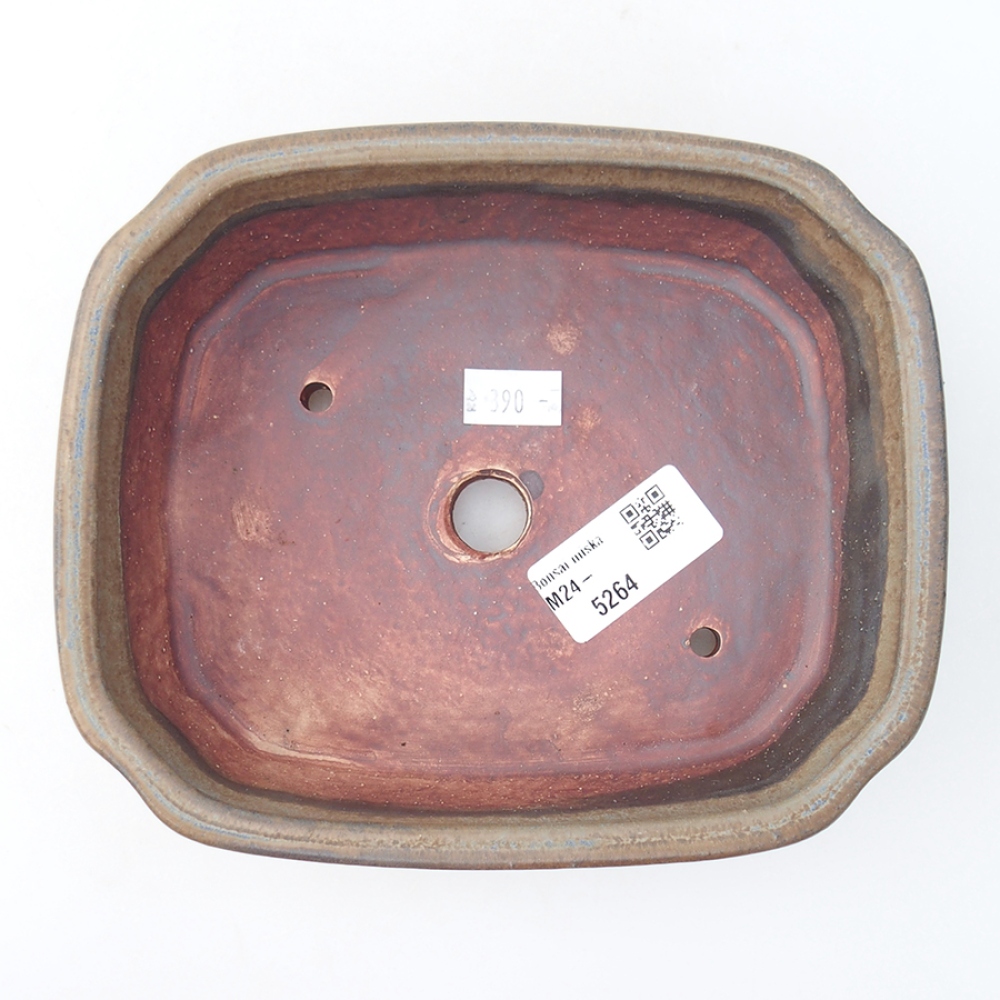 Keramická bonsai miska 17,5 x 14 x 4,5 cm, farba modra