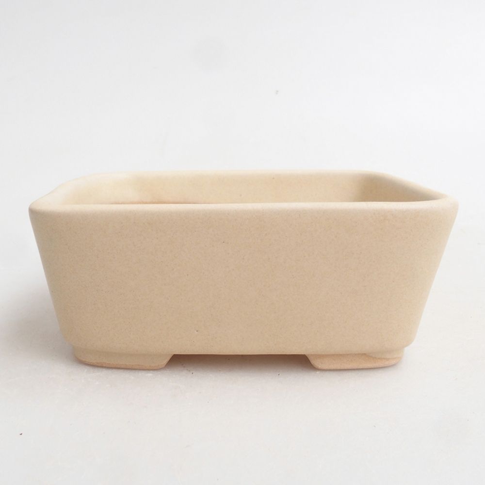 Keramická bonsai miska 10,5 x 9 x 4,5 cm, farba  béžová