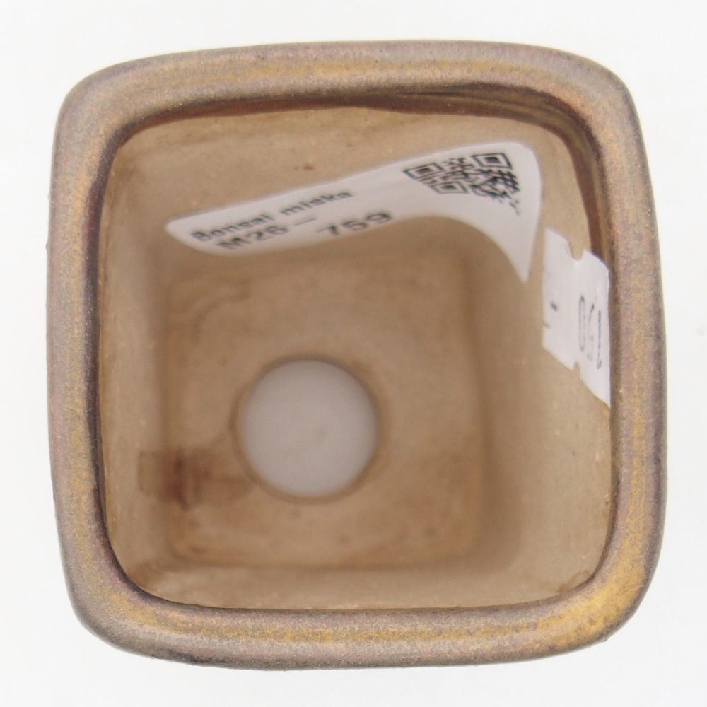 Keramická miska na bonsaje 5 x 5 x 6,5 cm, hnedá