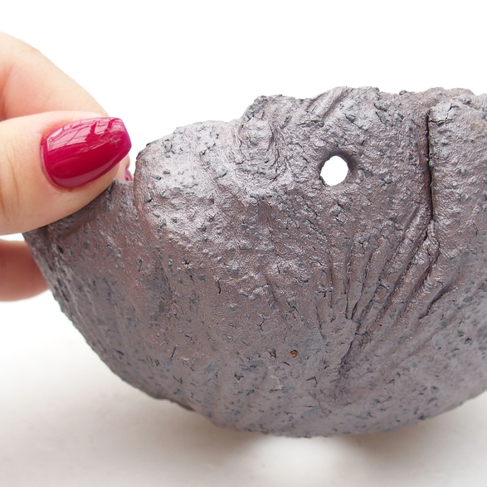 Keramická Škrupina 13,5 x 13 x 7 cm , farba kovová