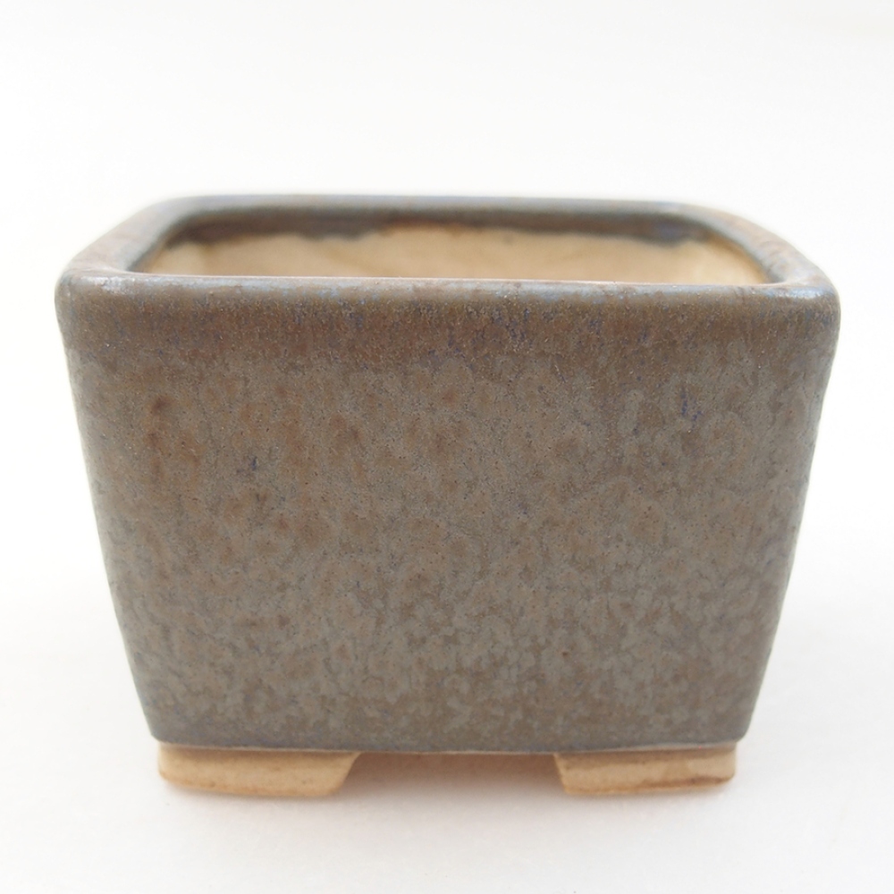 Keramická bonsai miska 6 x 6 x 4,5 cm, farba modra