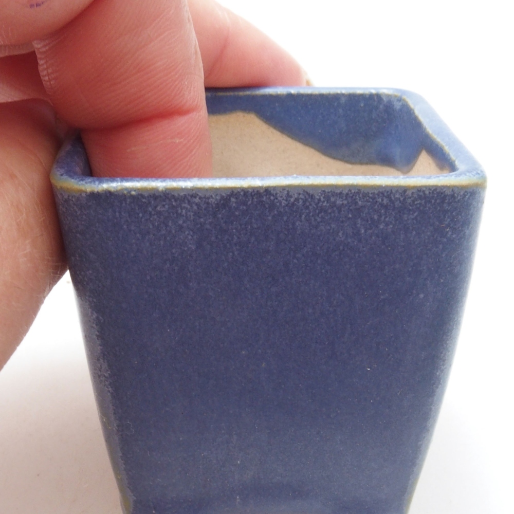 Mini bonsai miska 4,5 x 4,5 x 4,5 cm, farba modrá