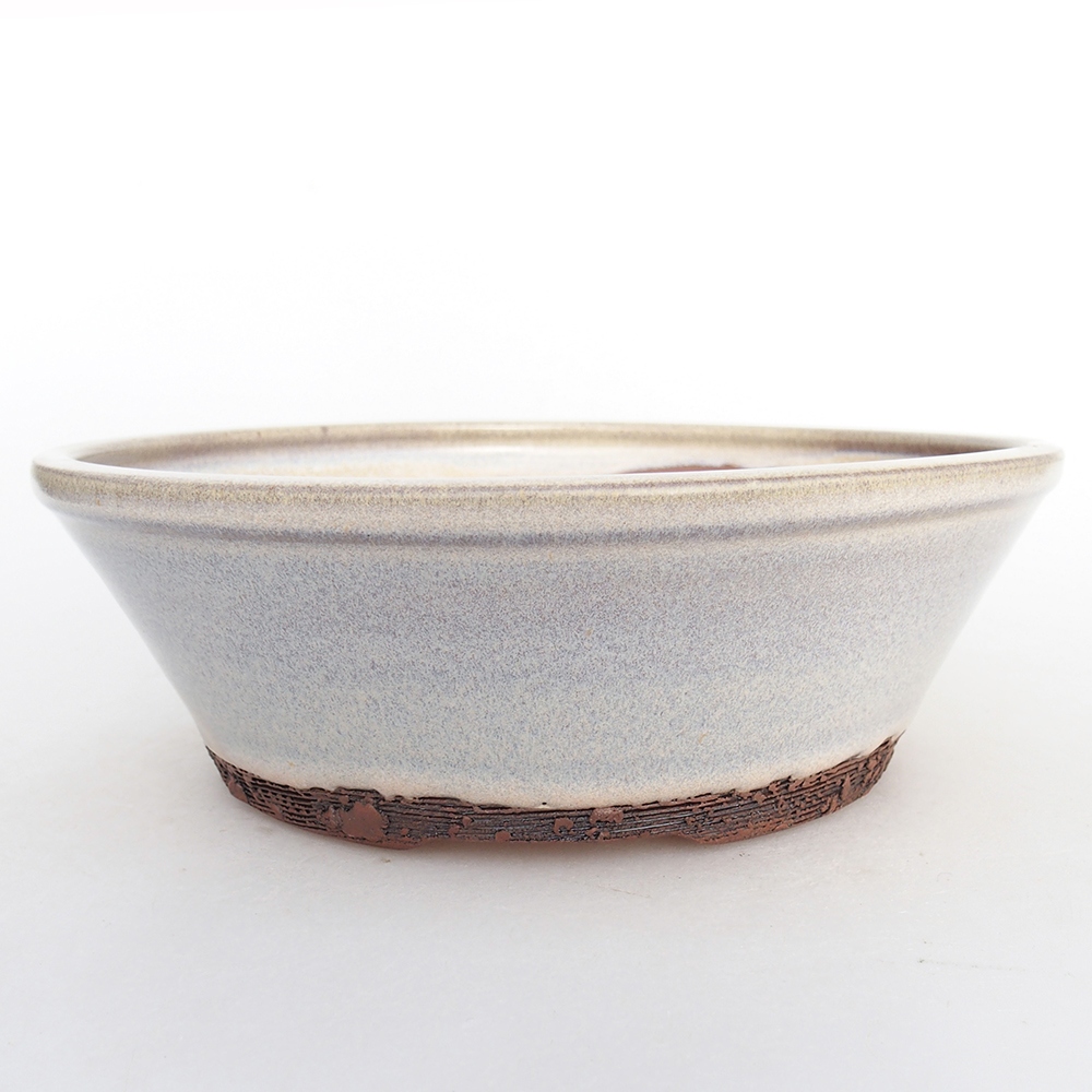Keramická miska na bonsaje 19 x 19 x 6 cm, farba modrá