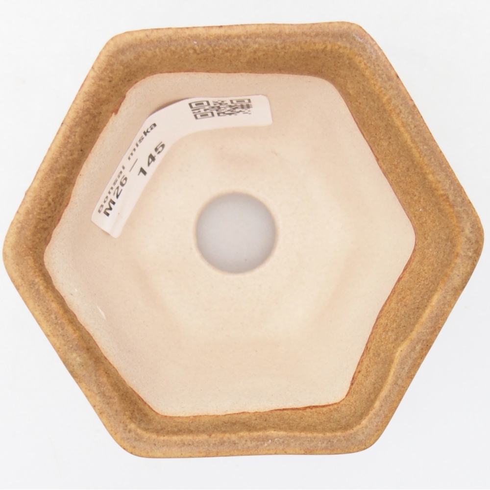 Mini bonsajová miska 7,5 x 6,5 x 5 cm, hnedá