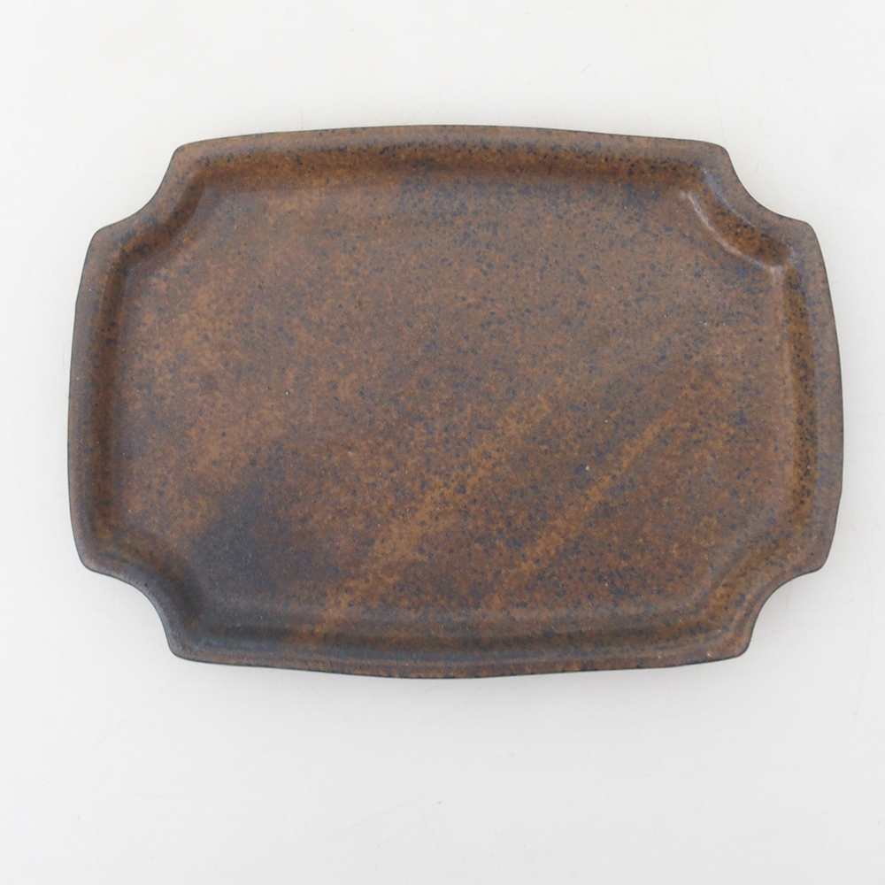 Keramická podmiska H17 -15,5 x 11 x 1 cm - hnedá