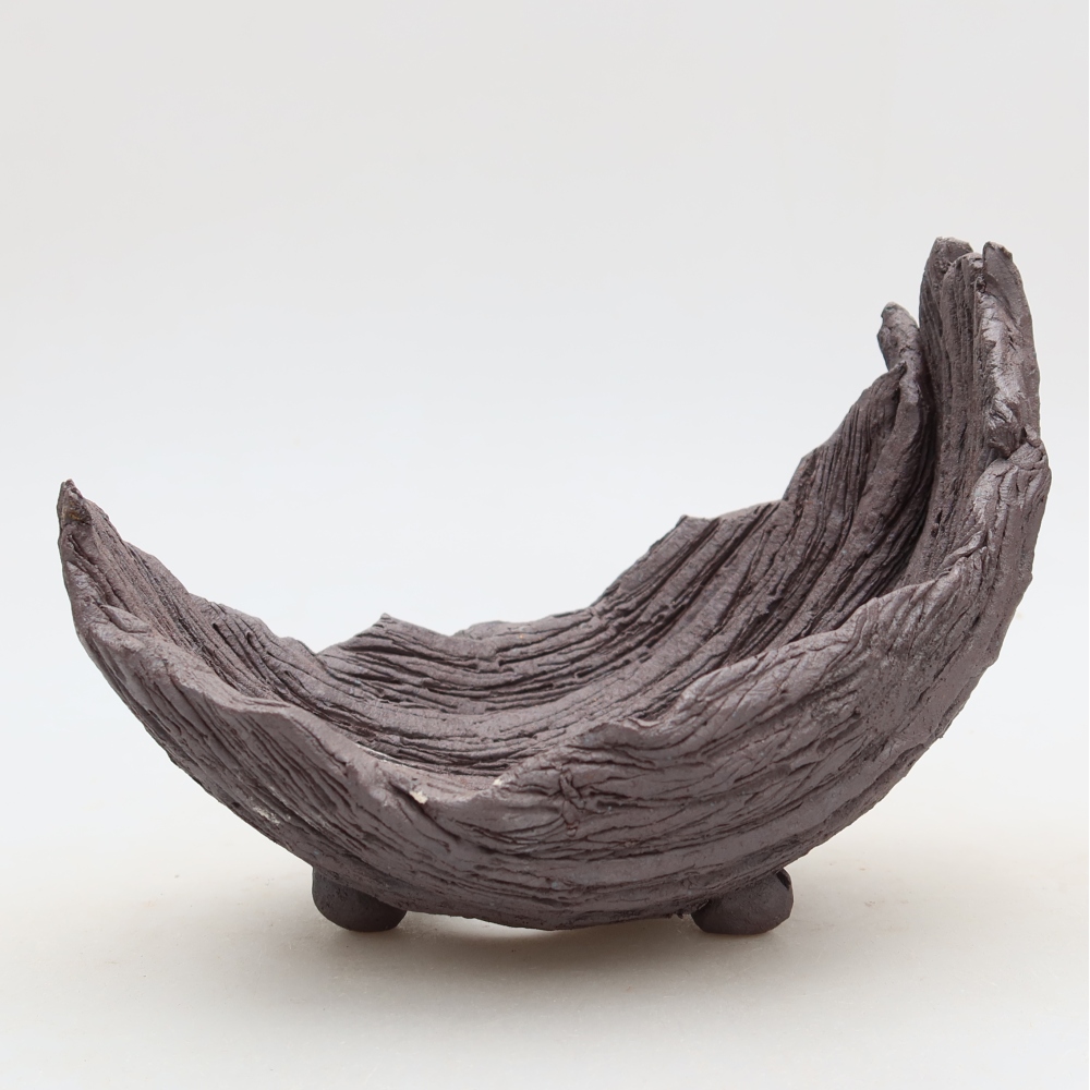 Keramická škrupina  14,5 x 11 x 12 cm, farba hnedá