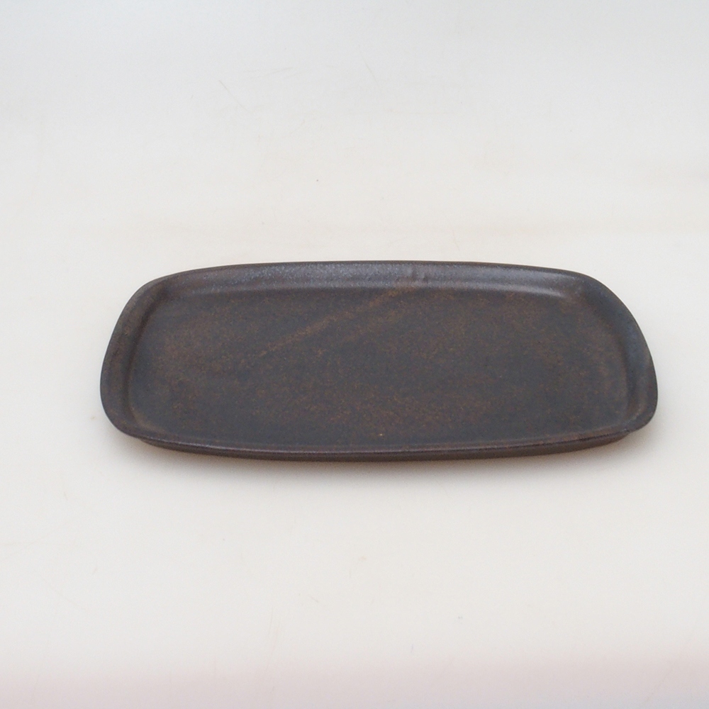 Keramický tanier H08 – 22,5 x 16 x 1 cm – hnedý