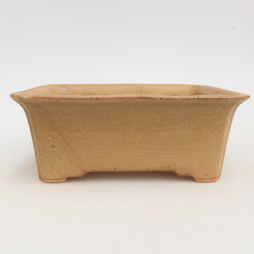 Keramická miska na bonsaje 18 x 14 x 7 cm, farba béžová