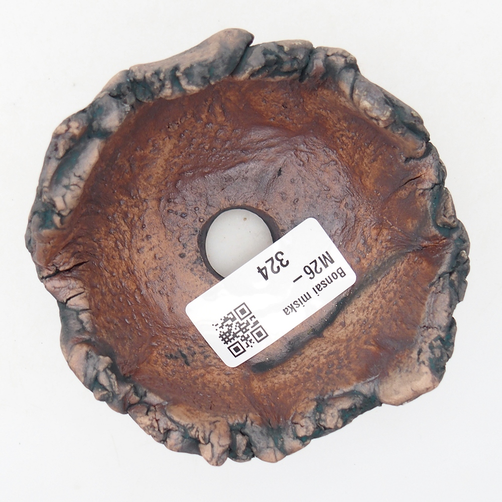 Keramická mušľa 9 x 8,5 x 6 cm , farba zelená