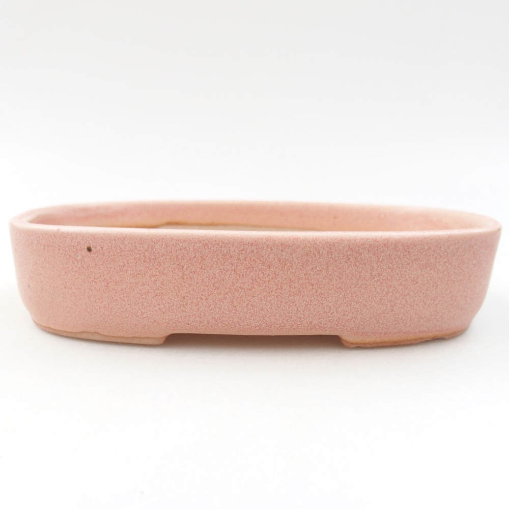 Keramická bonsai miska 16 x 11 x 3,5 cm, farba ružová