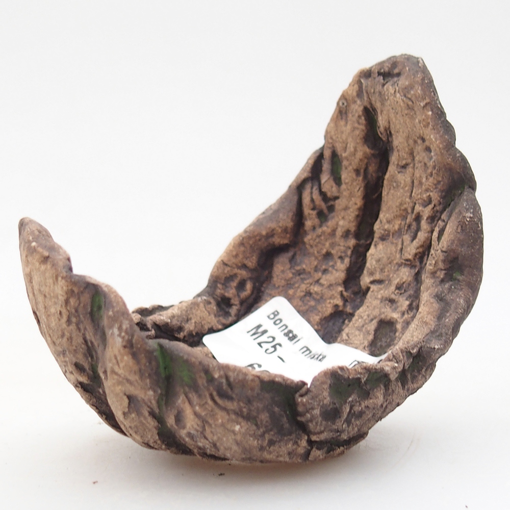 Keramická mušľa 8 x 5,5 x 7 cm , farba zelená