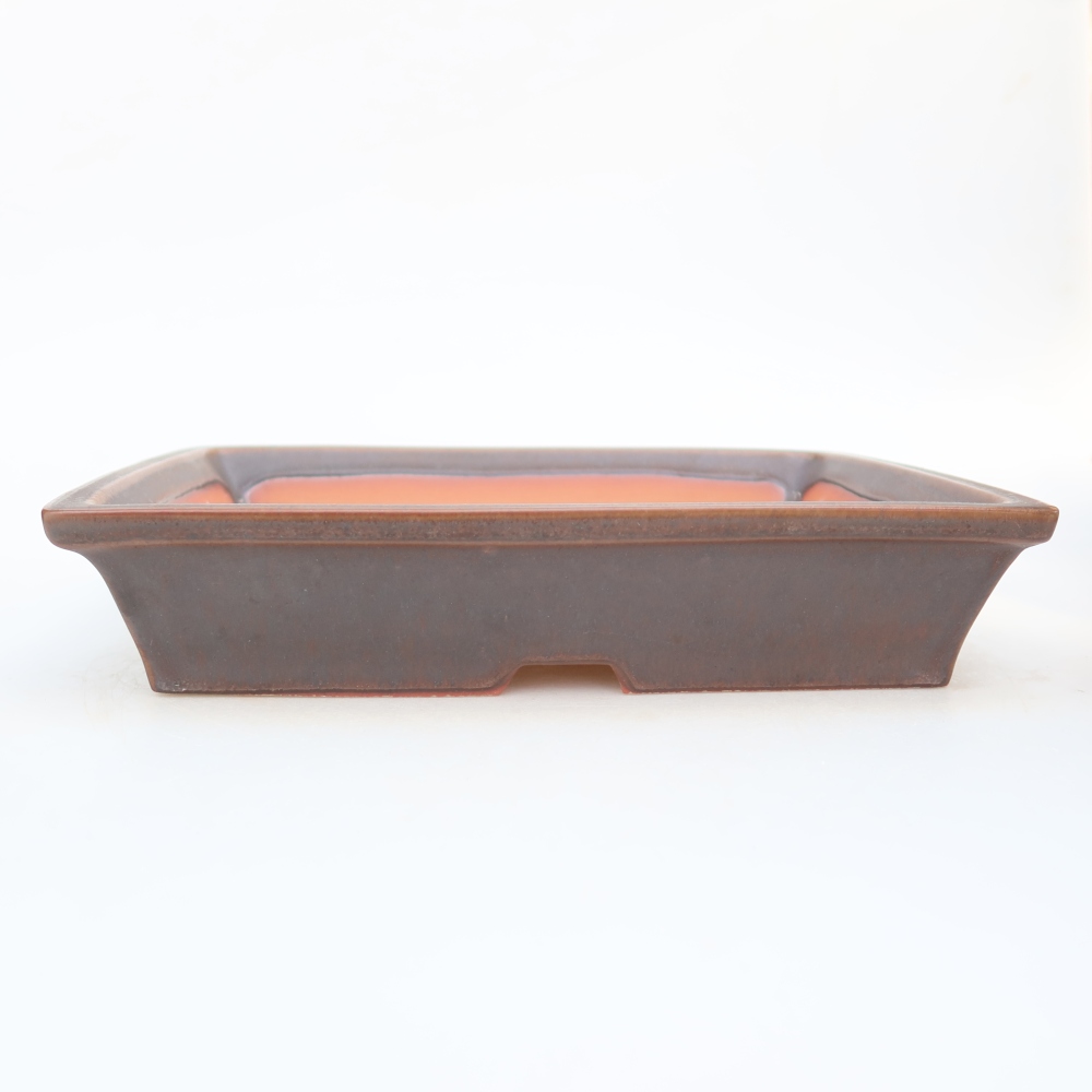 Keramická miska  26 x 20 x 5 cm, farba hnedá